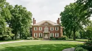 Exterior photo of Wheatland mansion